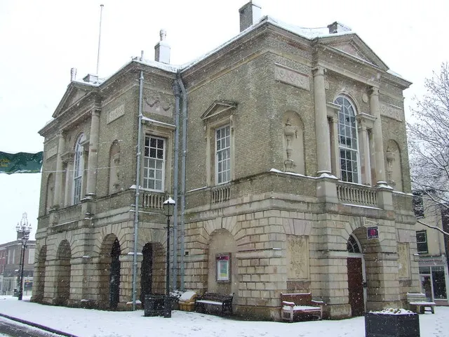 The Robert Adam Market Cross building in central Bury St Edmunds