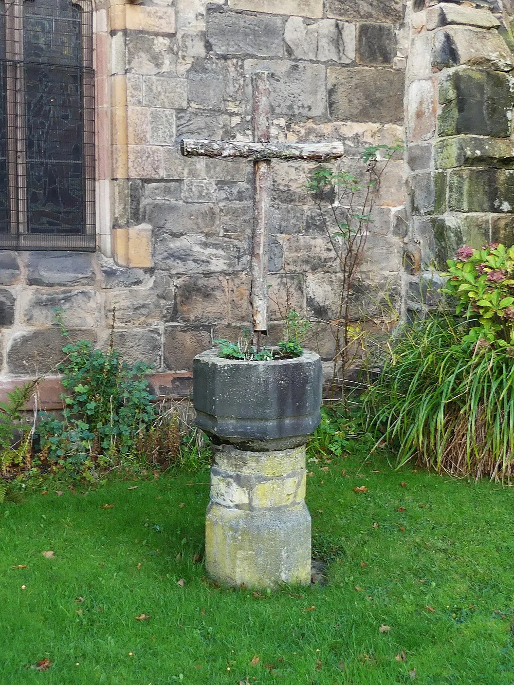 The medieval tower of St Bartholomew's Church in Wilmslow