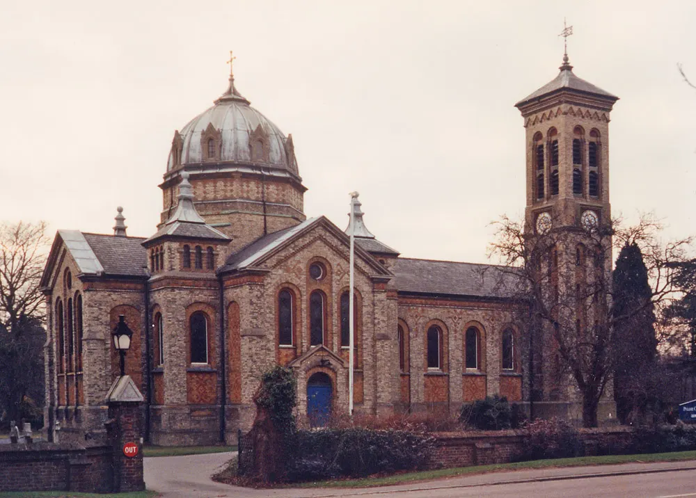 The domed tower of St James Church in Gerrards Cross